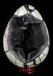 Septarian Dragon Egg Geode - Crystal Filled #38408-2